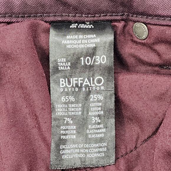Buffalo David Bitton Jeans Womens 10/30 Purple Burgundy Mid Rise Skinny Stretch - Picture 7 of 13